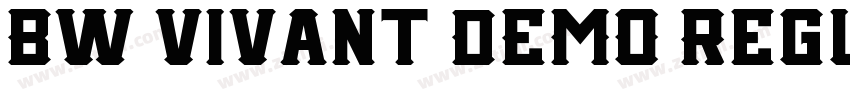 Bw Vivant DEMO Regul字体转换